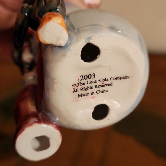 Coca-Cola 2003 Snowman Penguins Christmas Ornament Vintage - Picture 3 of 3